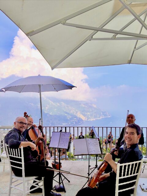 August 30th, 2026
Consonus Quartet at spectacular @villalarondinaia in Ravello for @ciao_weddingstories Thank you @olga_raskauskiene for choosing our music service for the ceremony.
#ravelloweddingmusic #ravelloweddingstringquartet #amalficoastweddingmusic #amalficoastweddingstringquartet #weddingmusicbanditaly